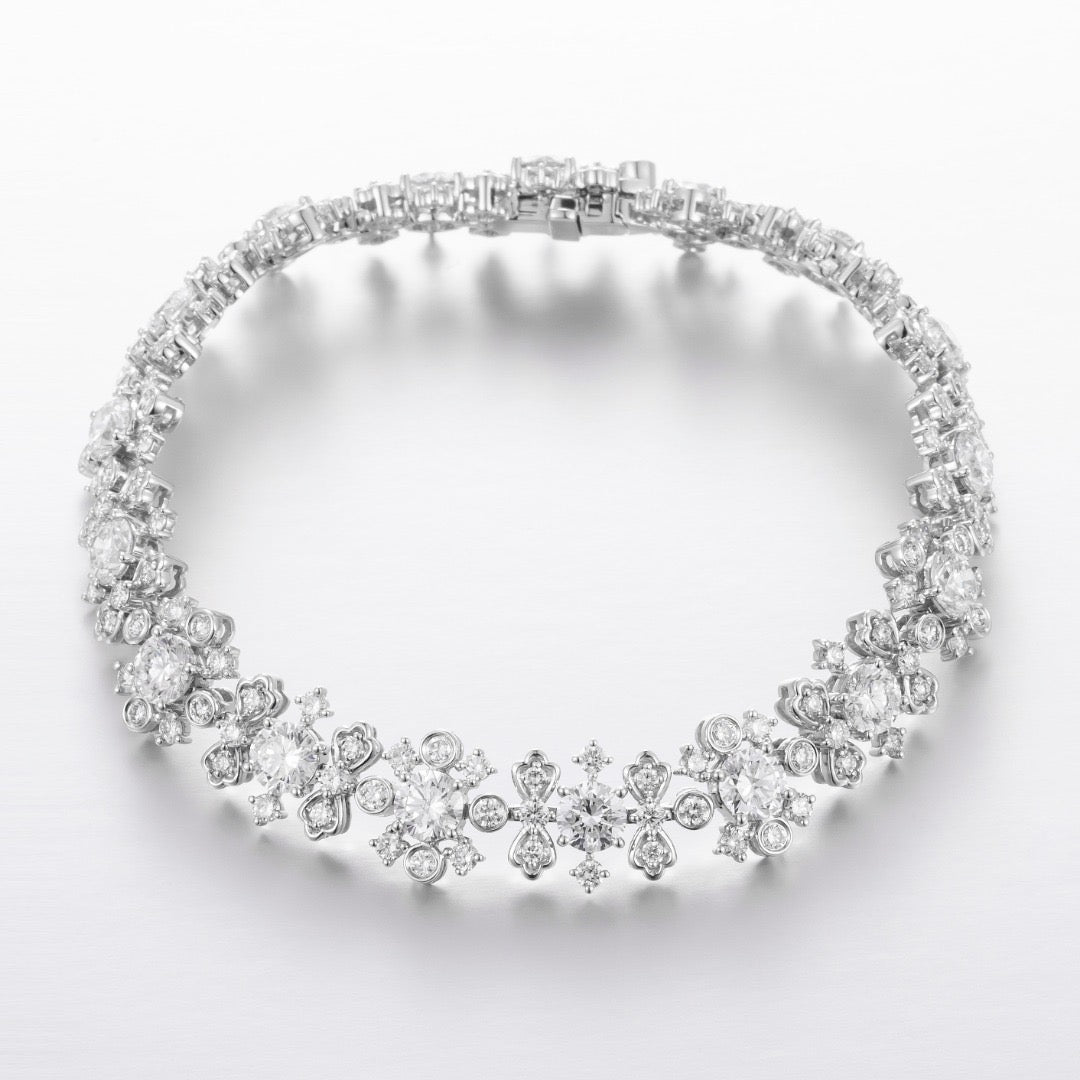 Pt900 Lab Grown Diamond Bracelet