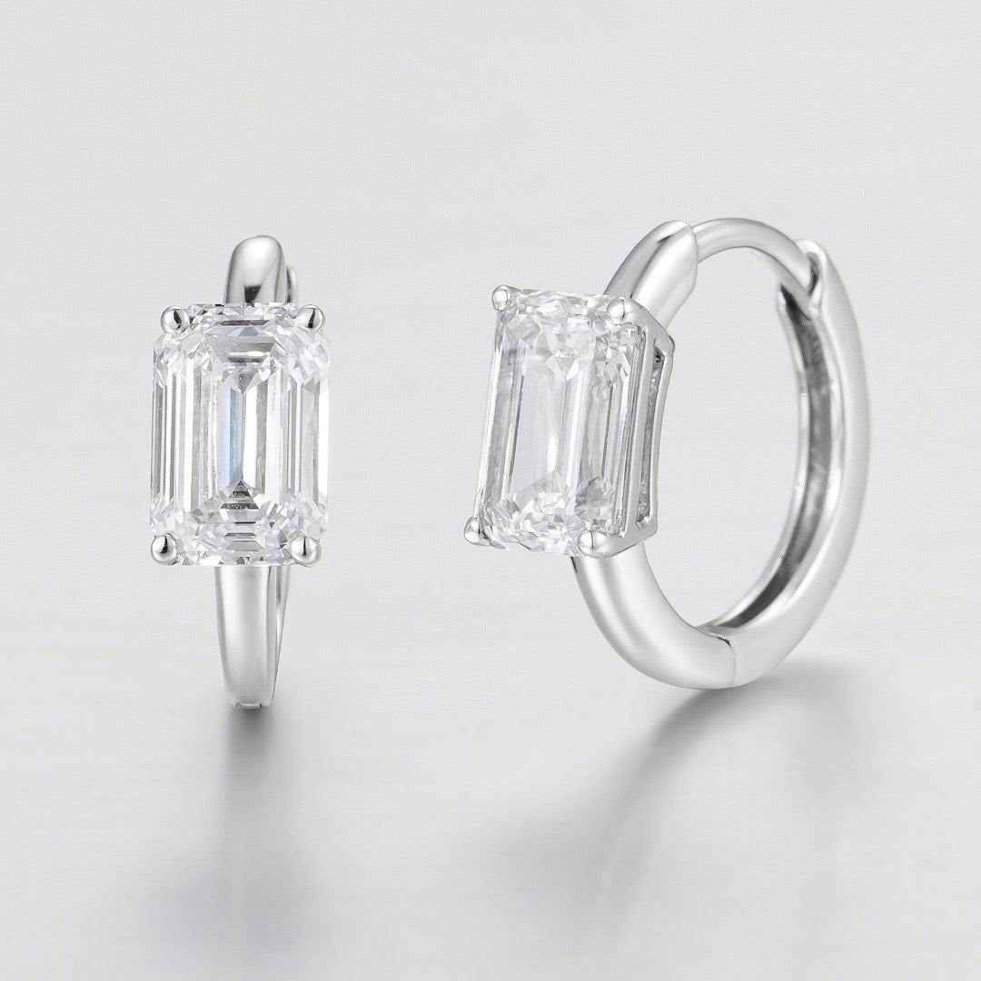 Pt900 Lab Grown Diamond Earrings