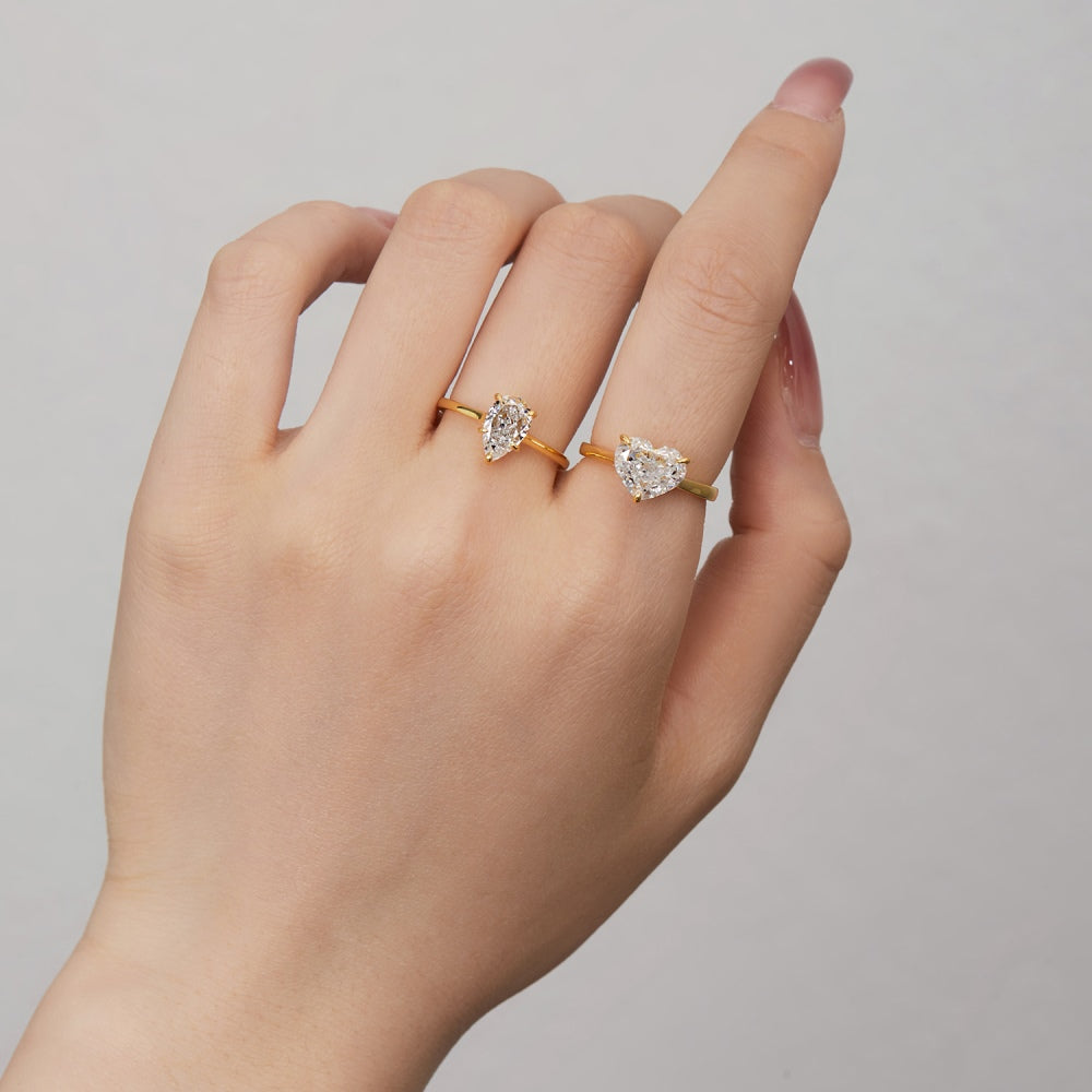 Burton Jewelry - S925 Silver Lab Grown Diamond Ring