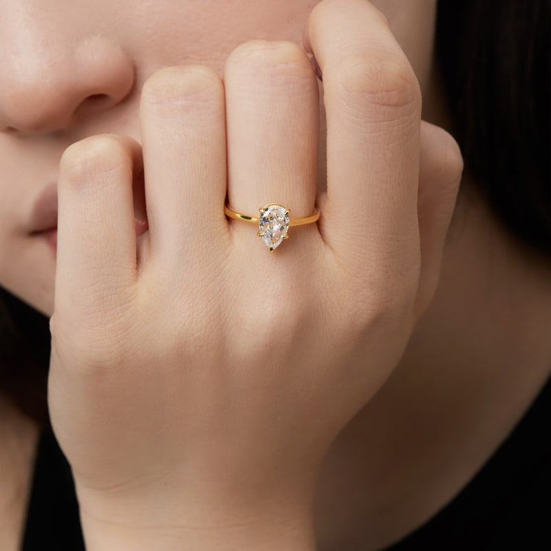 Burton Jewelry - S925 Silver Lab Grown Diamond Ring