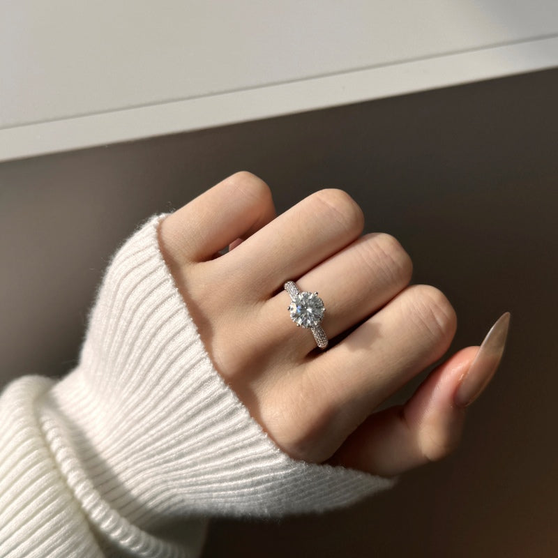 Burton Jewelry - S925 Silver Lab Grown Diamond Ring