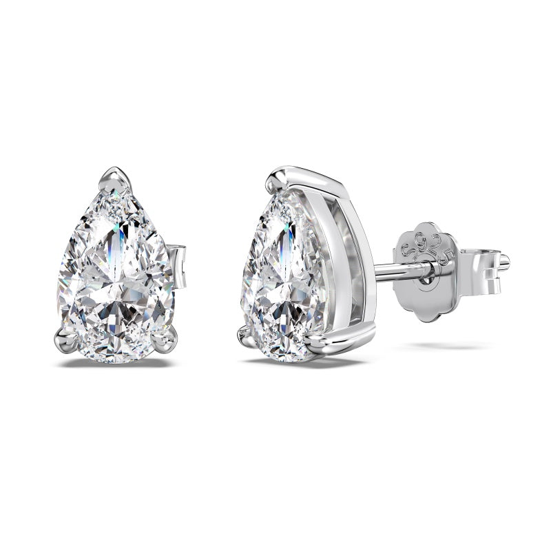 Burton Jewelry - S925 Silver Lab Grown Diamond Earrings