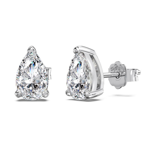 Burton Jewelry - S925 Silver Lab Grown Diamond Earrings