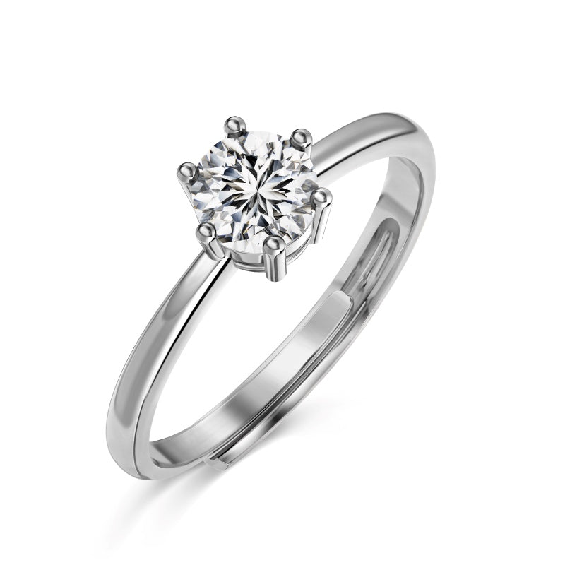 Burton Jewelry - S925 Silver Lab Grown Diamond Ring