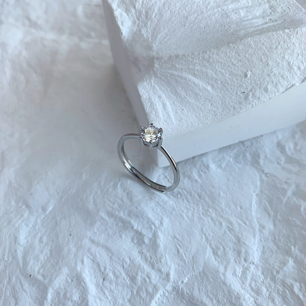 Burton Jewelry - S925 Silver Lab Grown Diamond Ring