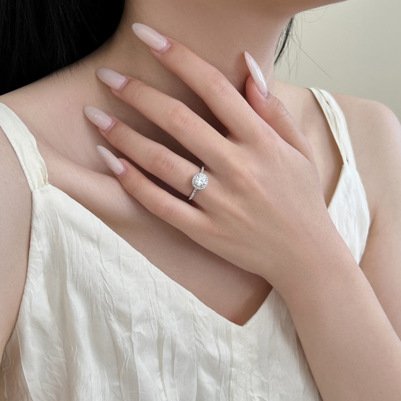 Burton Jewelry - S925 Silver Lab Grown Diamond Ring