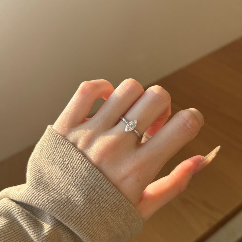 Burton Jewelry - S925 Silver Lab Grown Diamond Ring