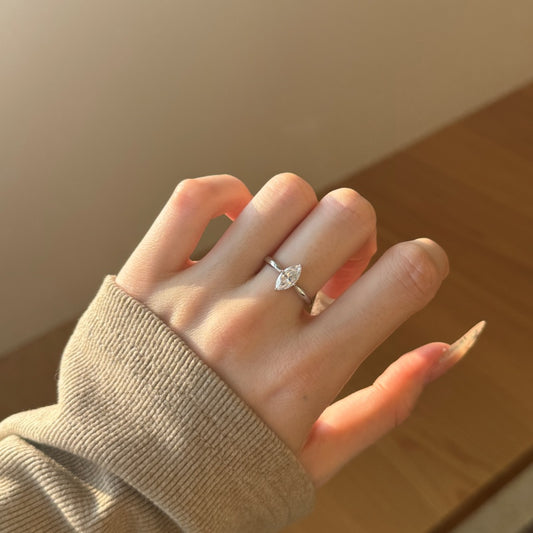 Burton Jewelry - S925 Silver Lab Grown Diamond Ring