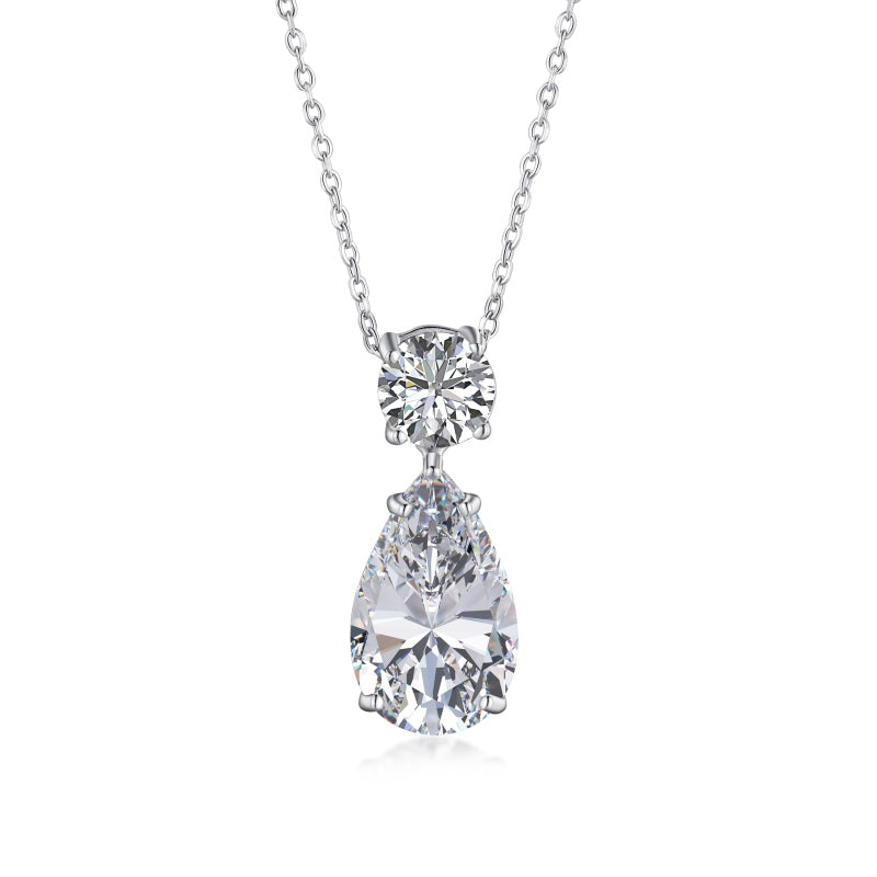Burton Jewelry - S925 Silver Lab Grown Diamond Necklace