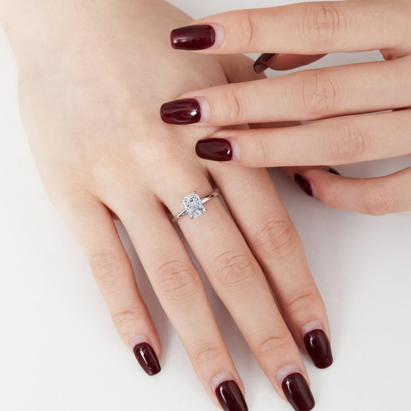 Burton Jewelry - S925 Silver Lab Grown Diamond Ring
