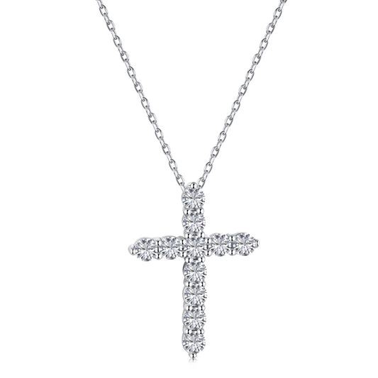Burton Jewelry - S925 Silver Lab Grown Diamond Necklace