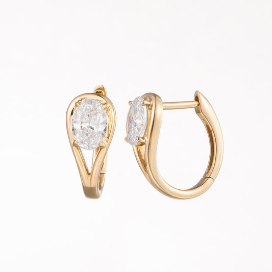 14K Lab Grown Diamond Earrings