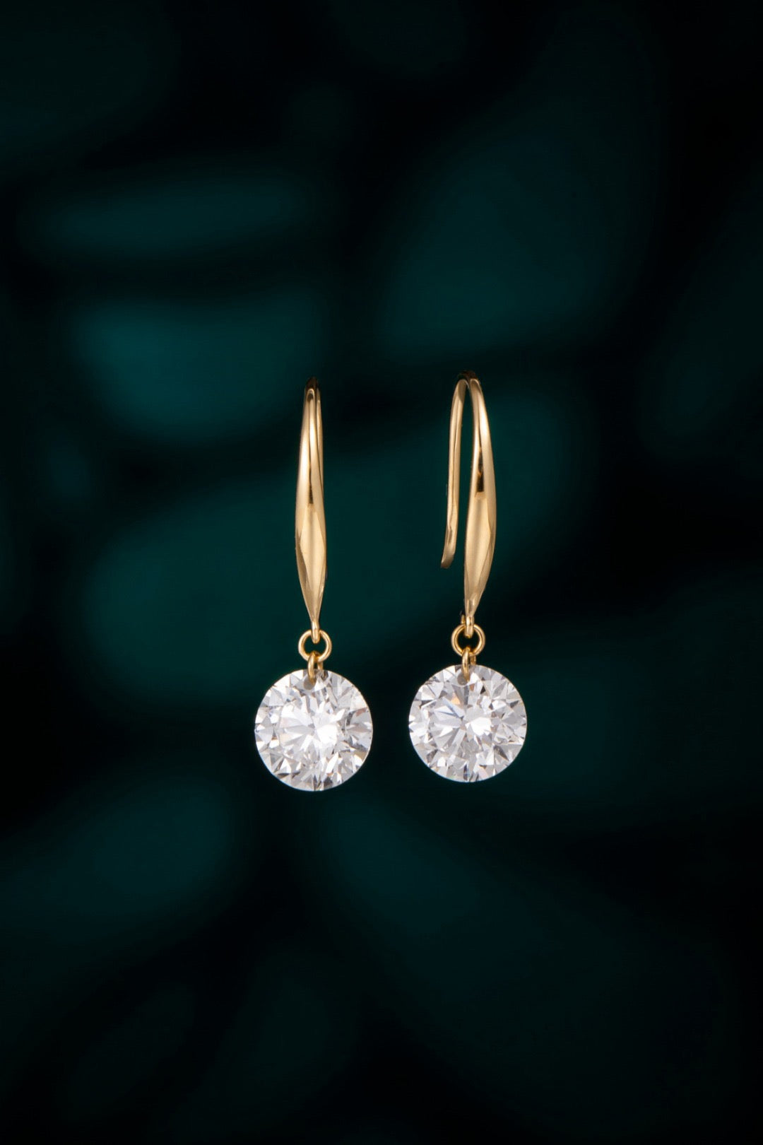 18K Lab Grown diamond Earrins
