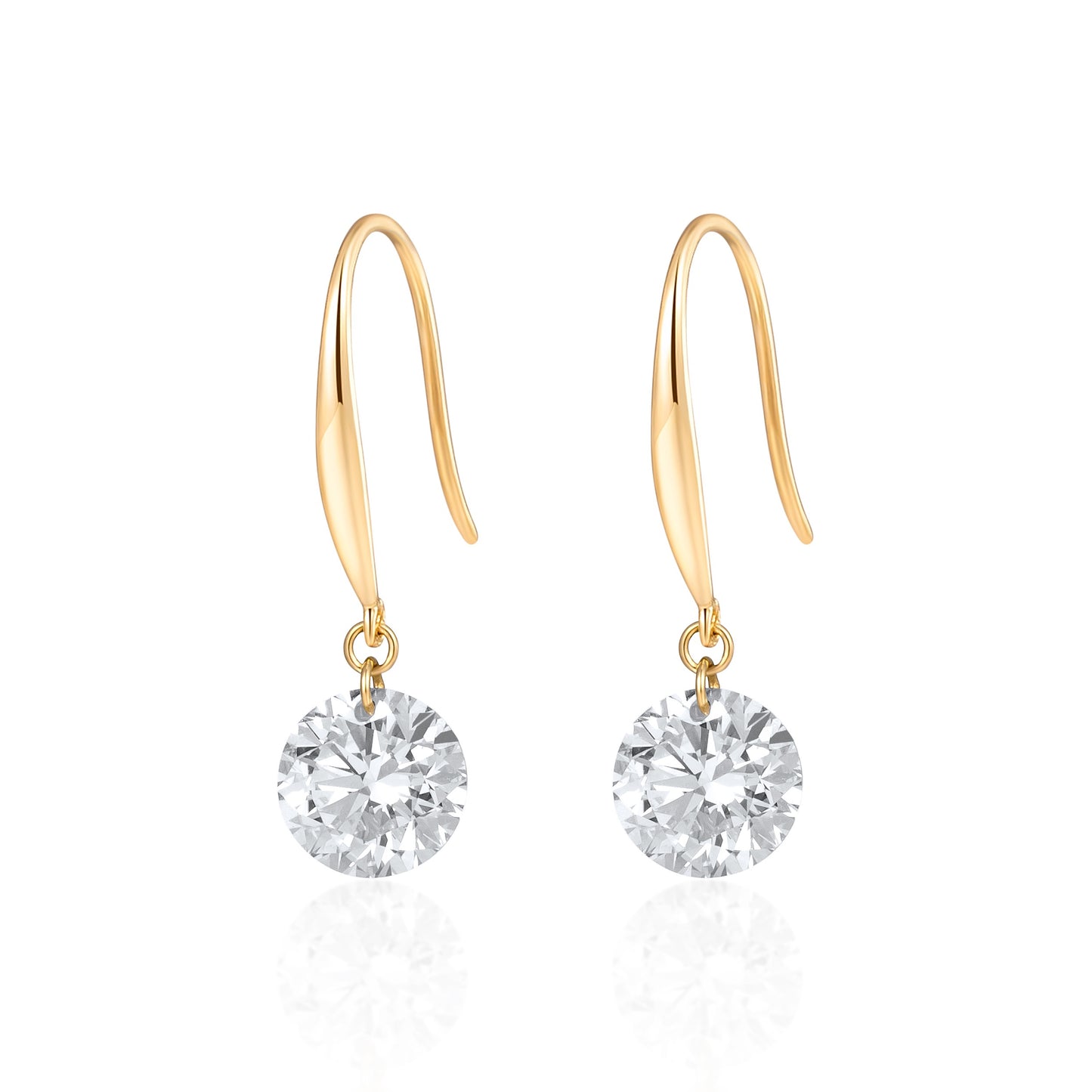 18K Lab Grown diamond Earrins