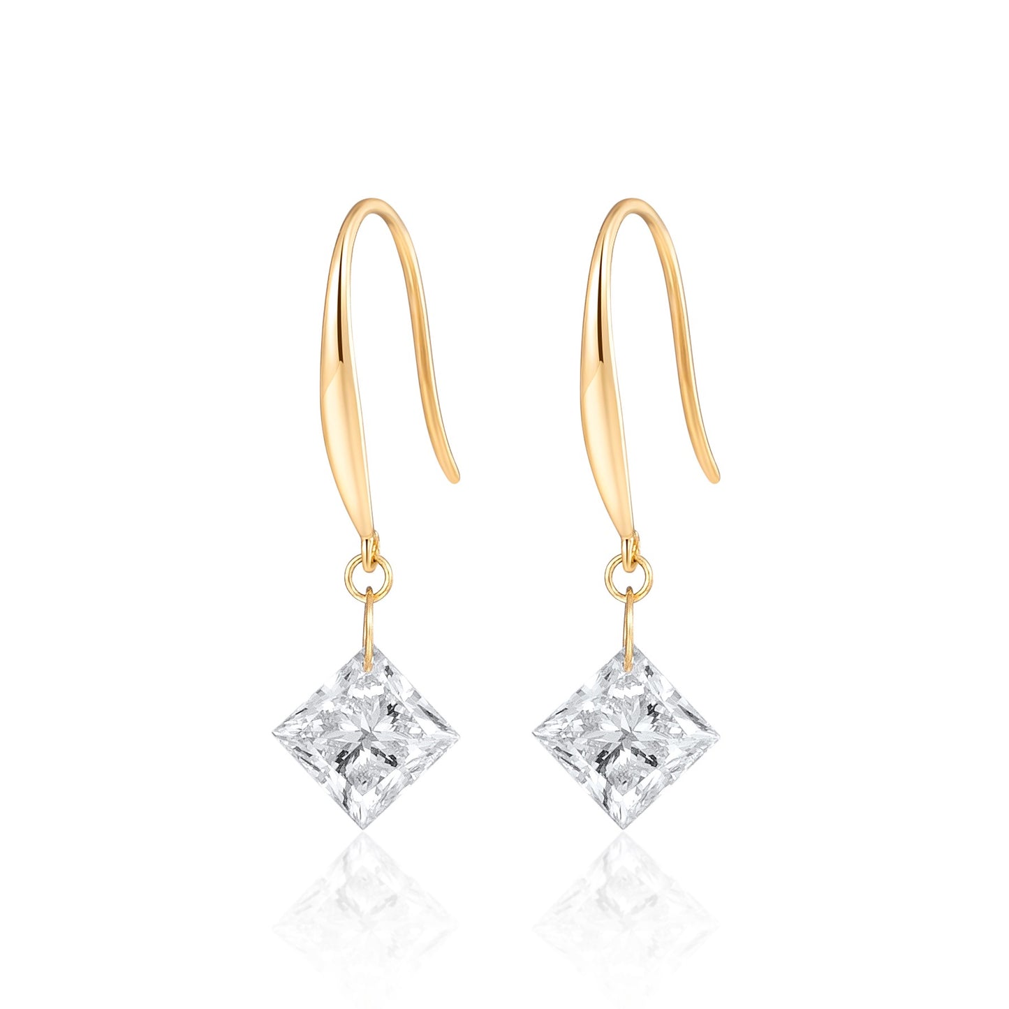 18K Lab Grown Diamond Earrings