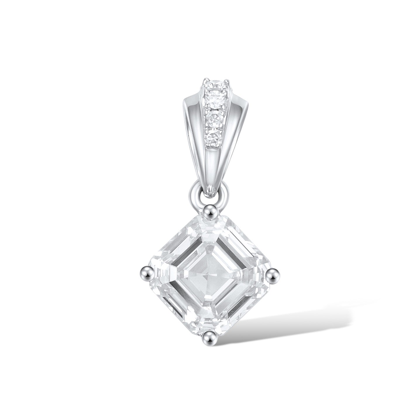 Pt900 Lab Grown Diamond Pendant