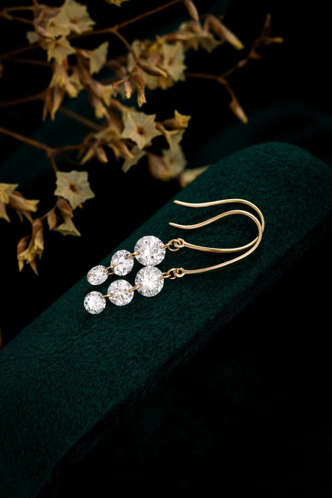 18K Lab Grown Diamond Earrings