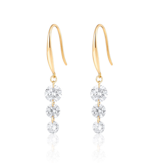 18K Lab Grown Diamond Earrings