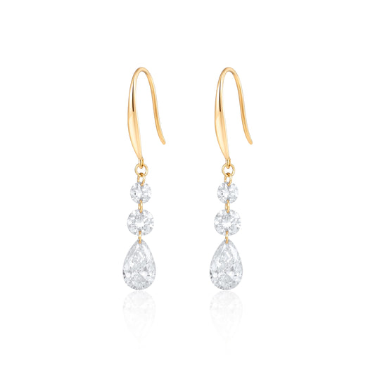 18K Lab Grown Diamond Earrings