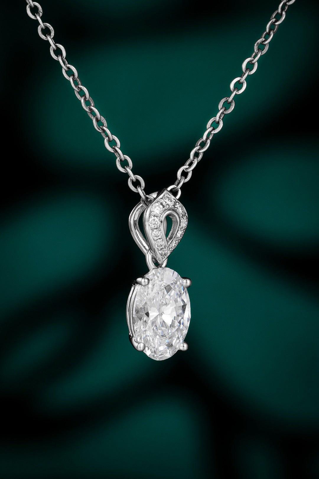 Pt900 Lab Grown Diamond Pendant