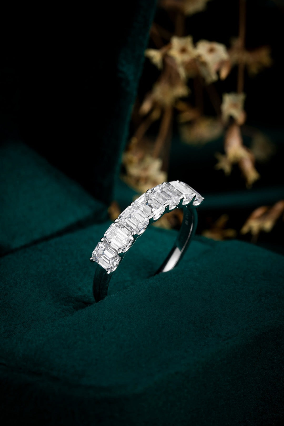 Pt900 Lab Grown Diamond Ring