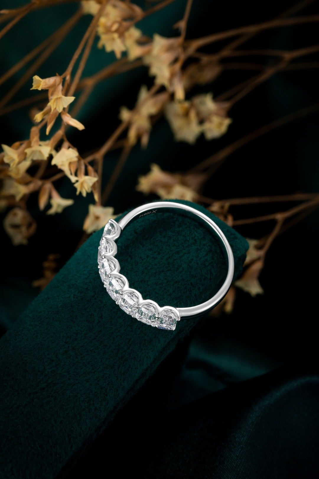 Pt900 Lab Grown Diamond Ring
