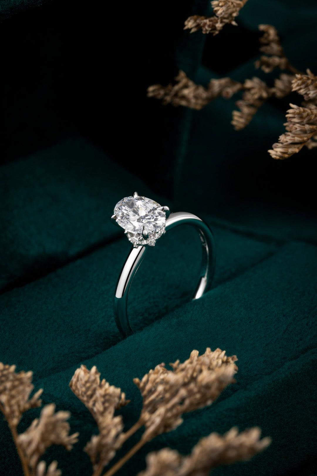 Pt900 Lab Grown Diamond Ring
