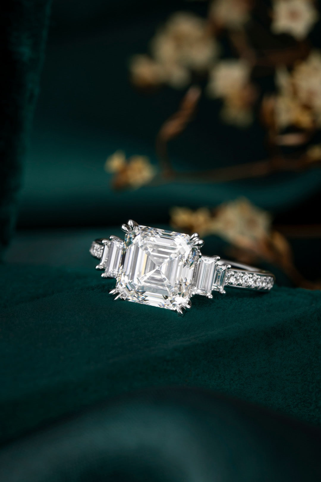 Pt900 Lab Grown Diamond Ring
