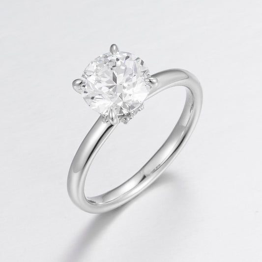 Pt900 Lab Grown Diamond Ring