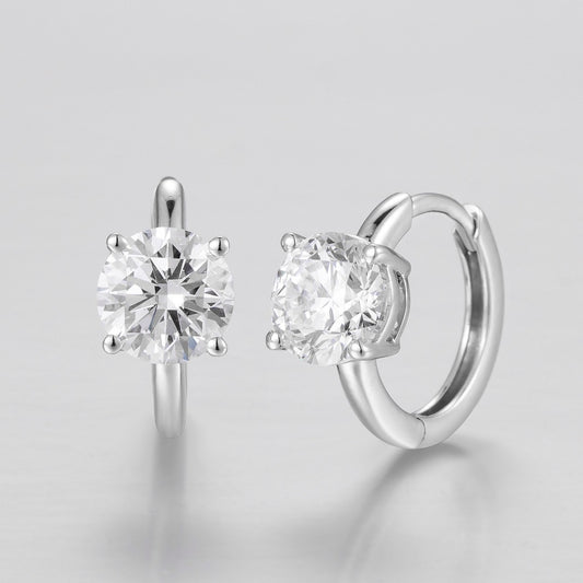 Pt900 Lab Grown Diamond Earrings