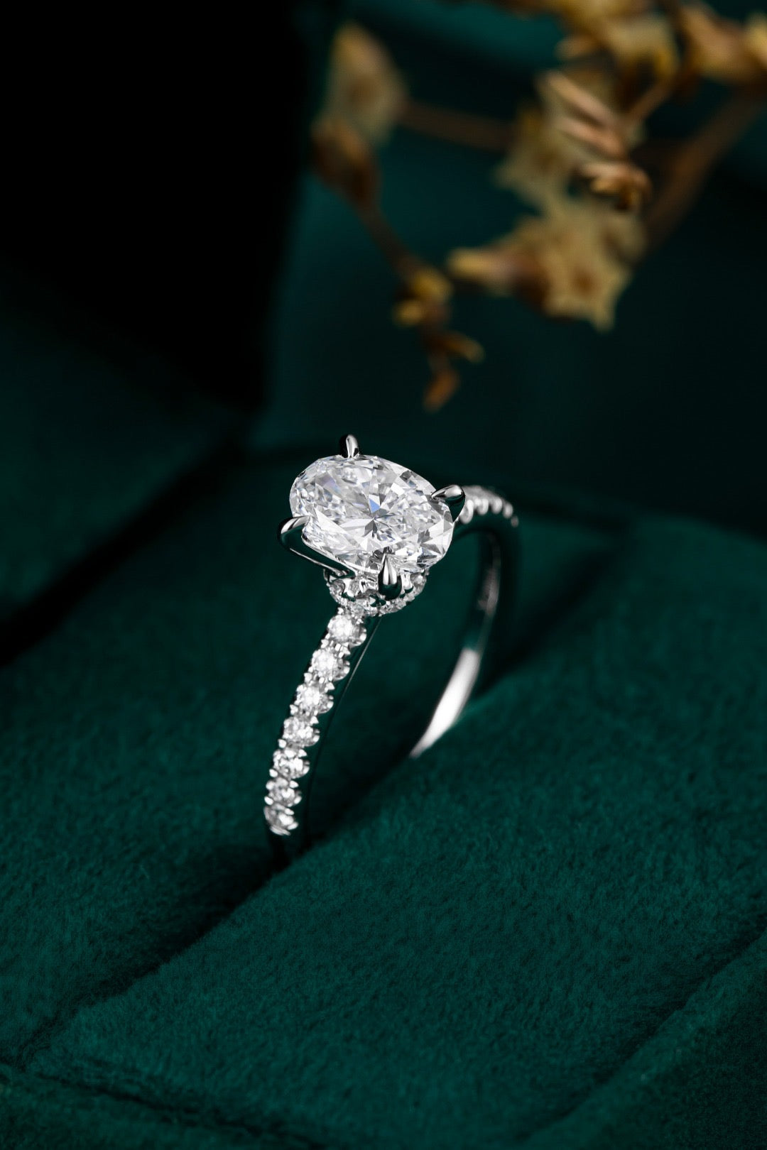 Pt900 Lab Grown Diamond Ring