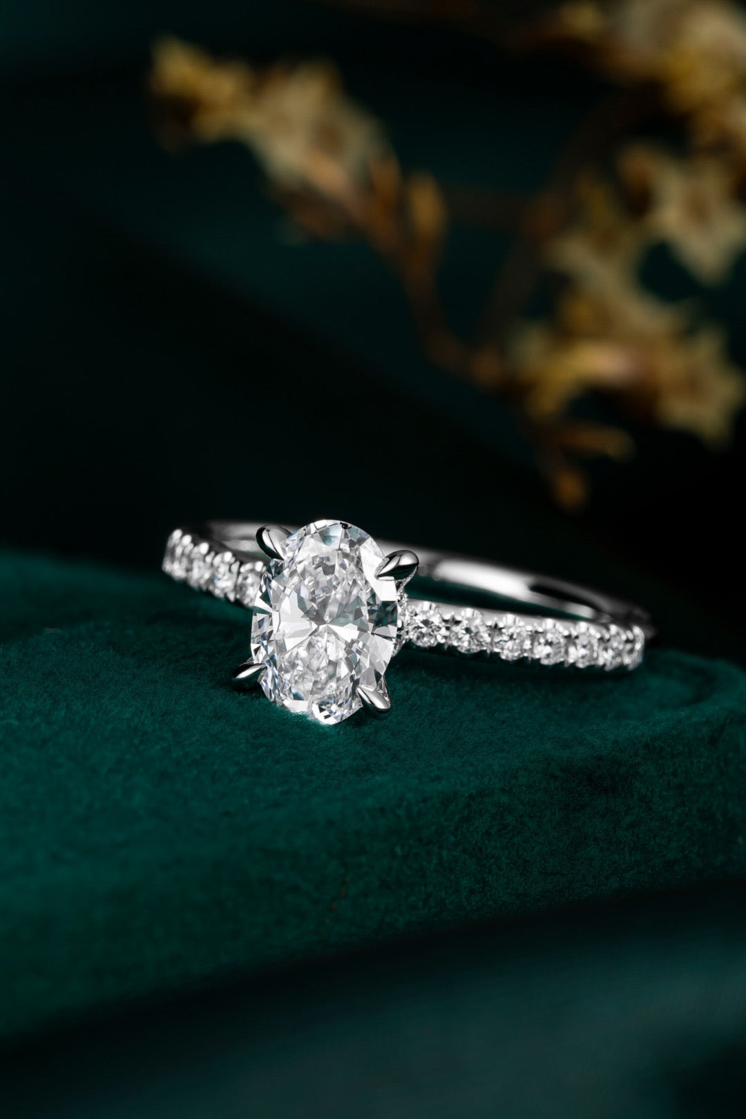 Pt900 Lab Grown Diamond Ring