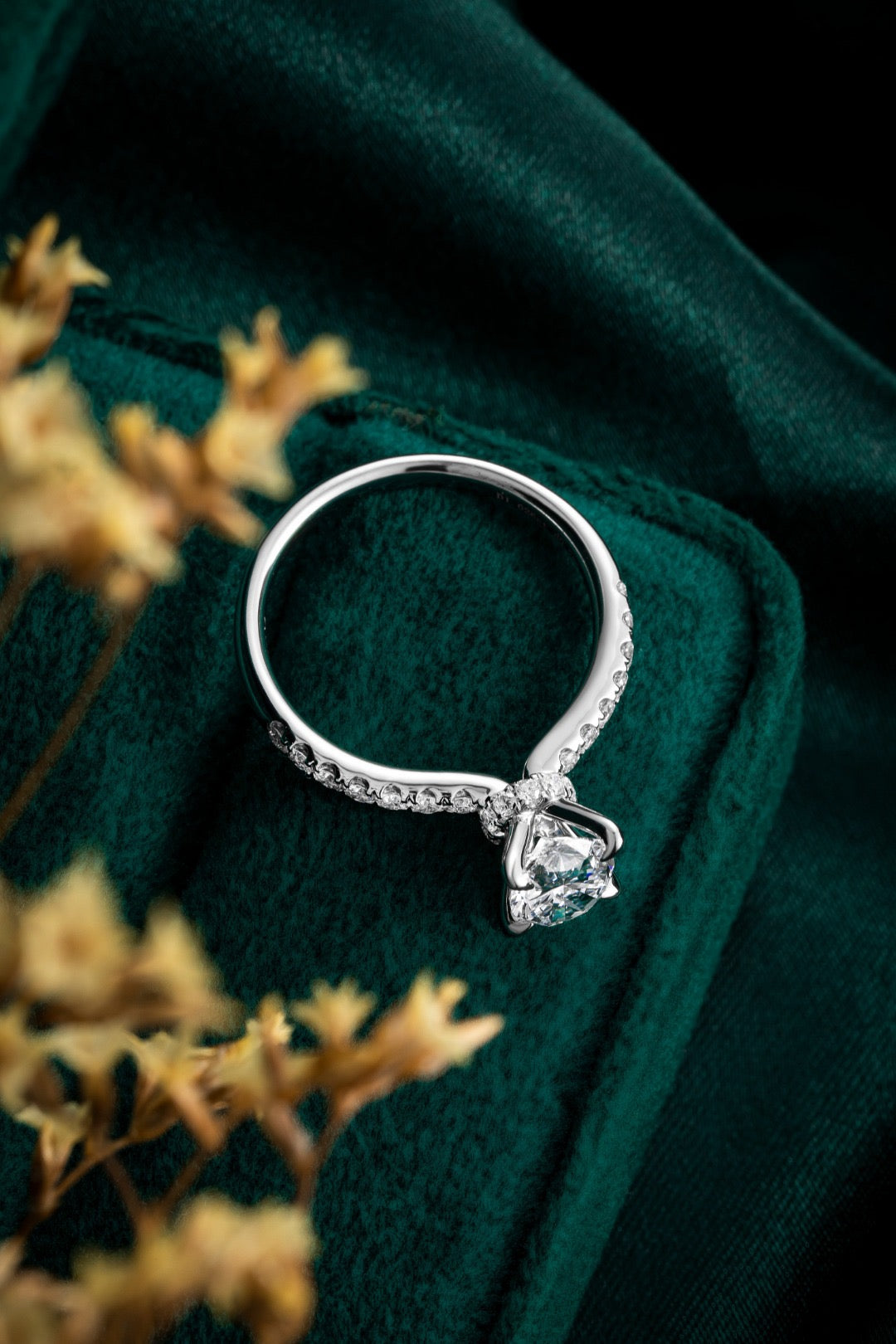 Pt900 Lab Grown Diamond Ring