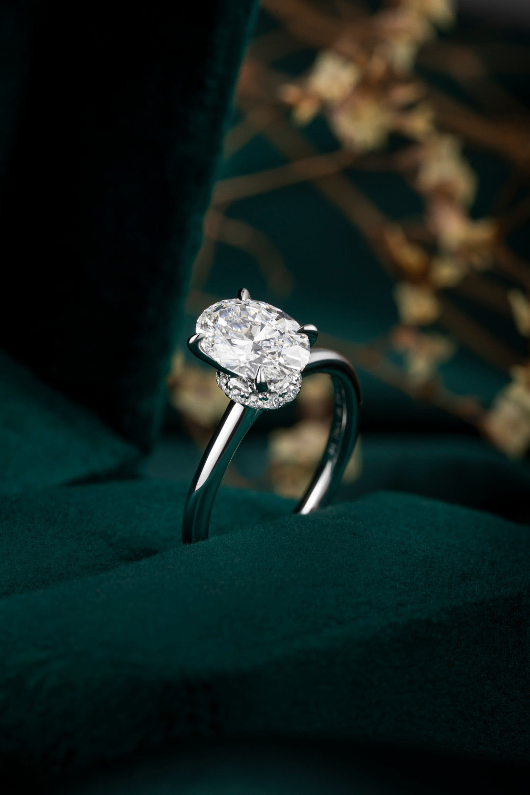 Pt900 Lab Grown Diamond Ring