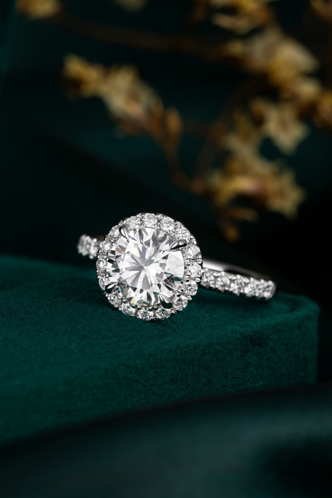 Pt900 Lab Grown Diamond Ring