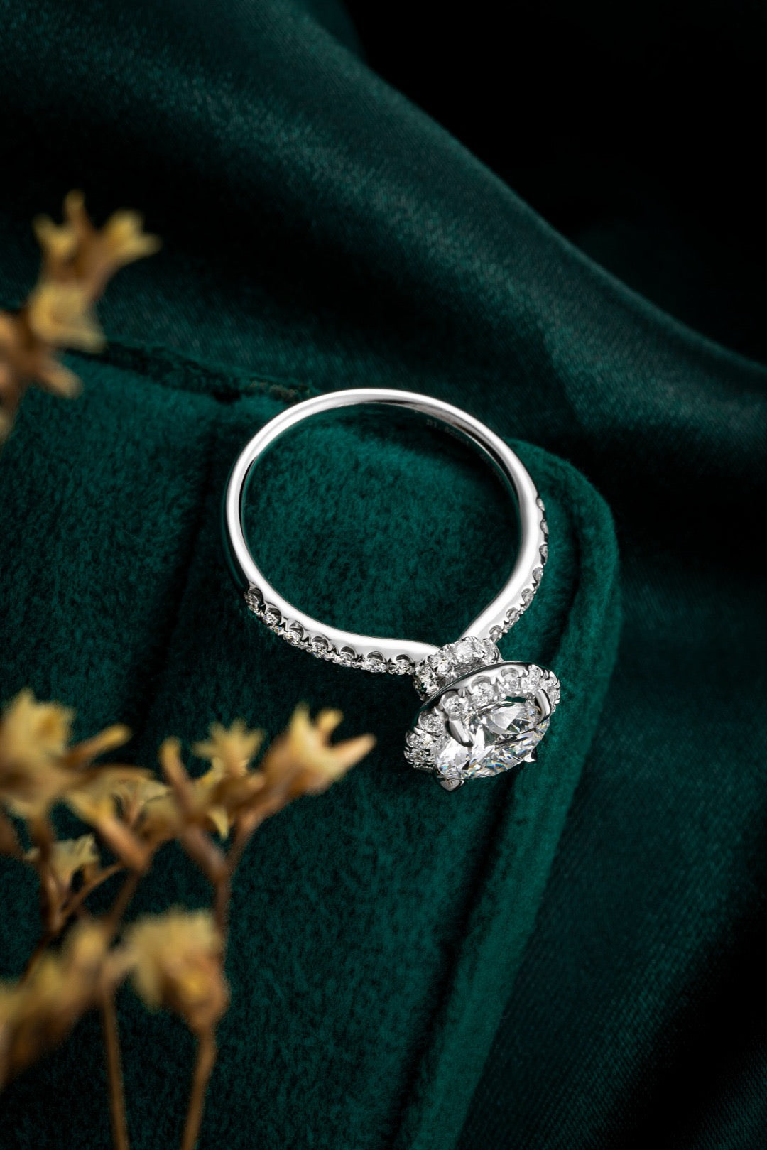 Pt900 Lab Grown Diamond Ring