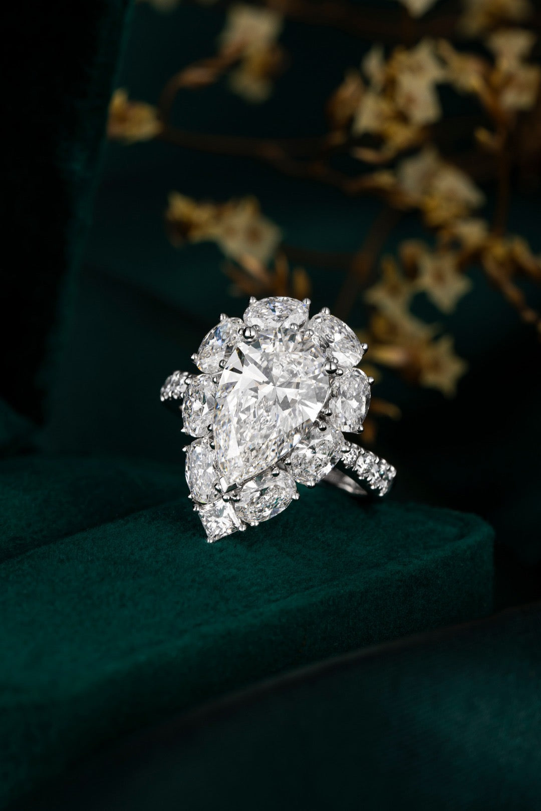 Pt900 Lab Grown Diamond Ring
