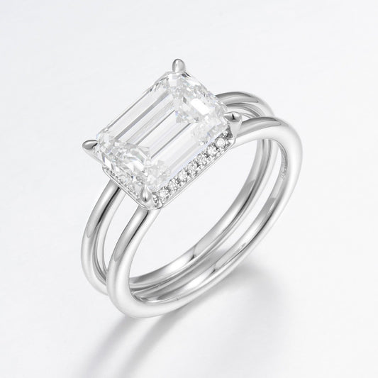 Pt900 Lab Grown Diamond Ring