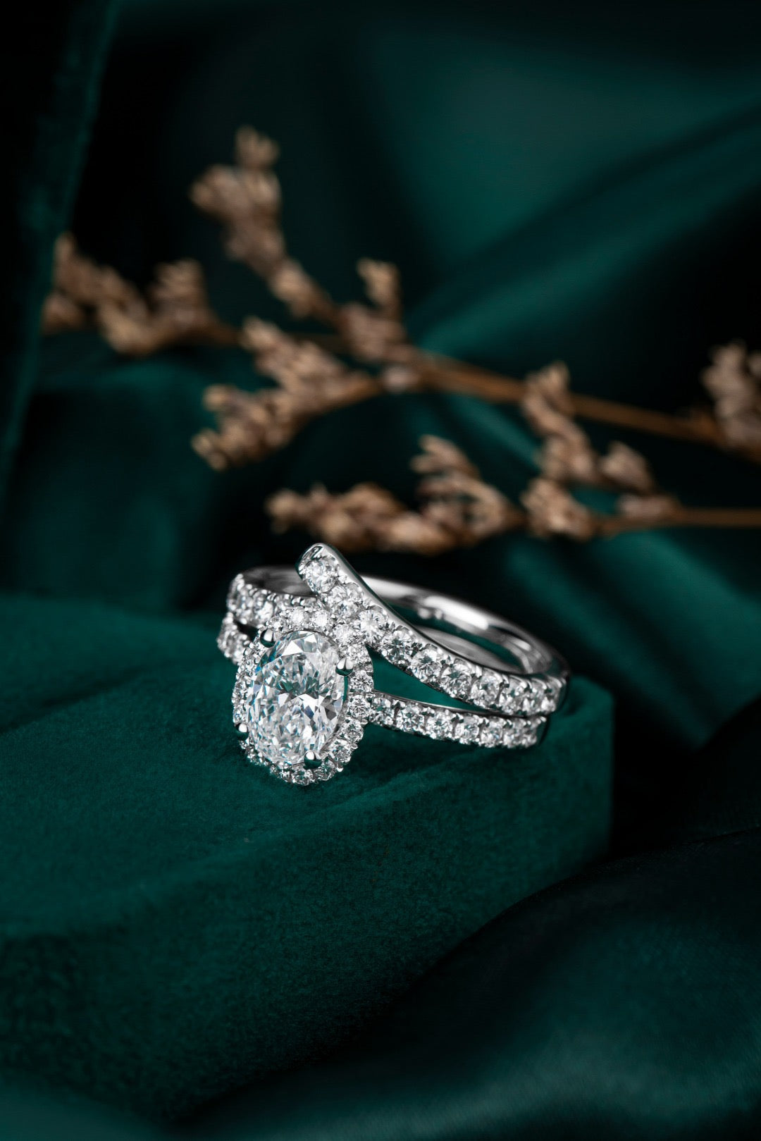 Pt900 Lab Grown Diamond Ring
