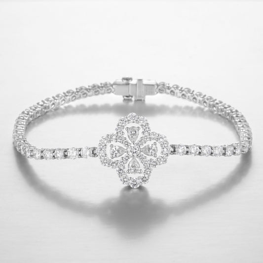 Pt900 Lab Grown Diamond Bracelet