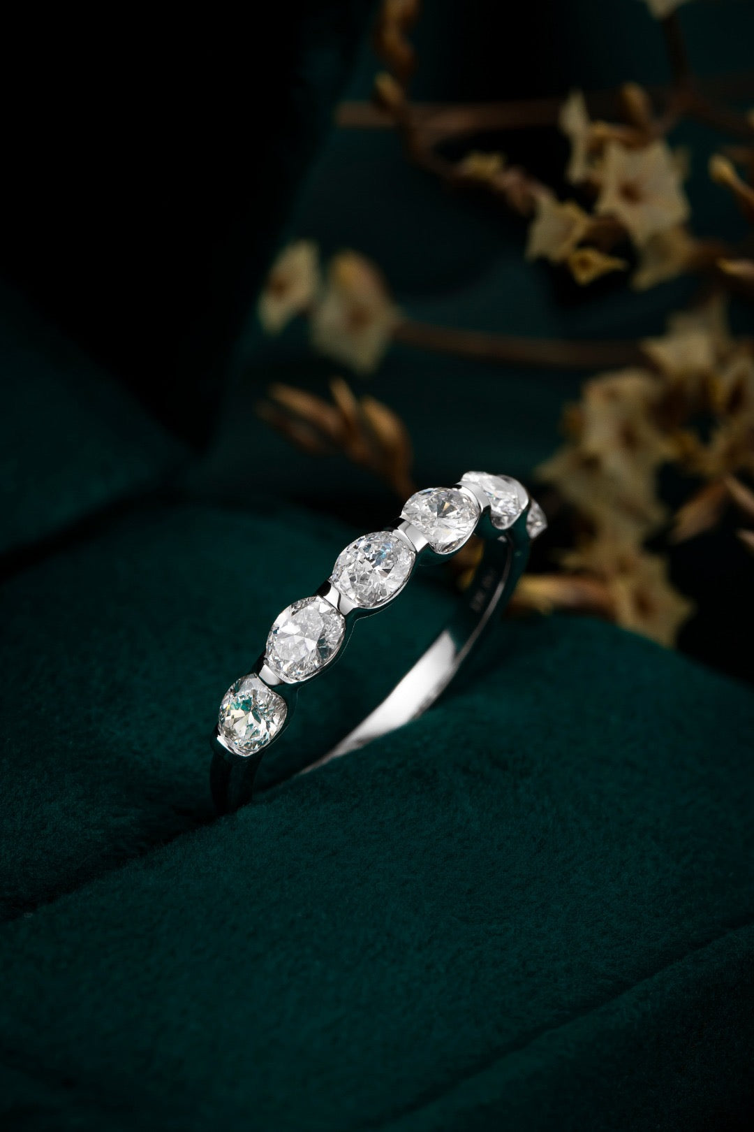 Pt900 Lab Grown Diamond Ring