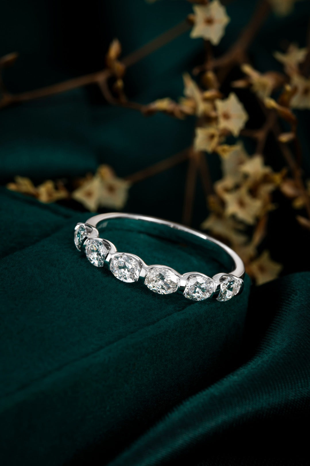Pt900 Lab Grown Diamond Ring