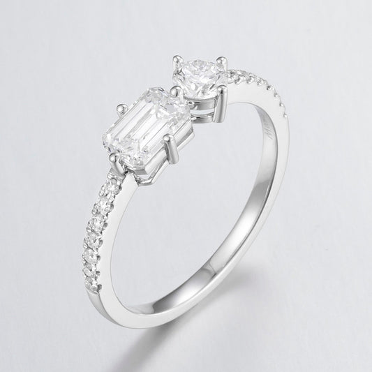 Pt900 Lab Grown Diamond Ring
