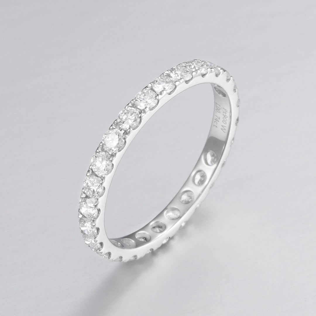 Pt900 Lab Grown Diamond Ring