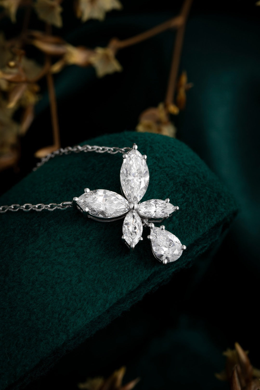 Pt950 Lab Grown Diamond Necklace
