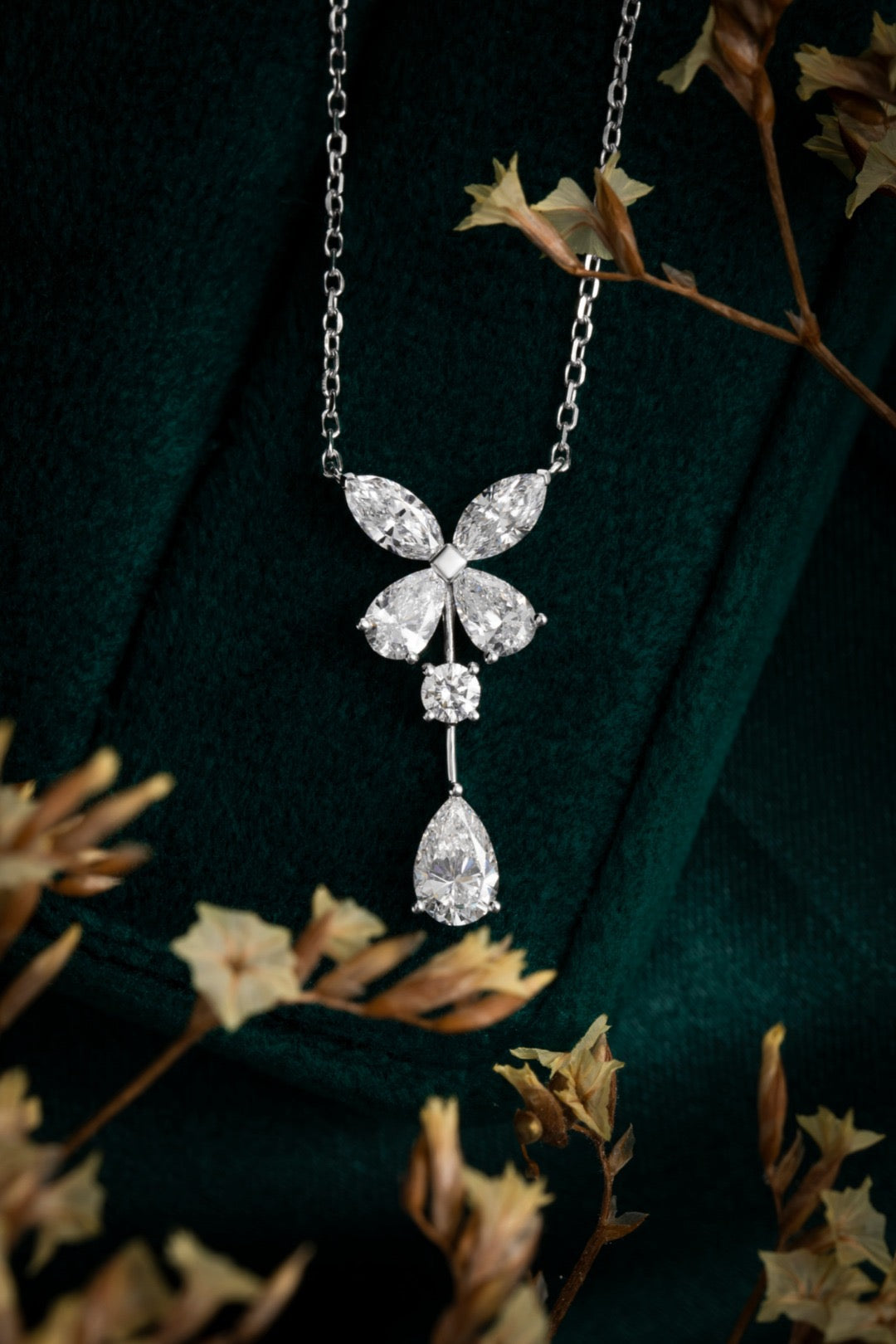 Pt950 Lab Grown Diamond Necklace