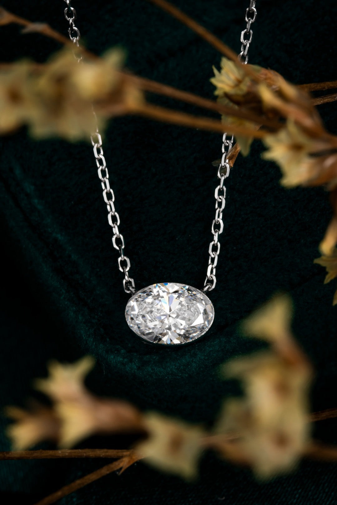 Pt900 Lab Grown Diamond Necklace