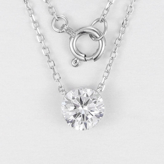 Pt950 Lab Grown Diamond Necklaces