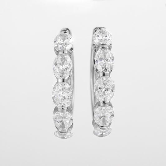 Pt900 Lab Grown Diamond Earrings