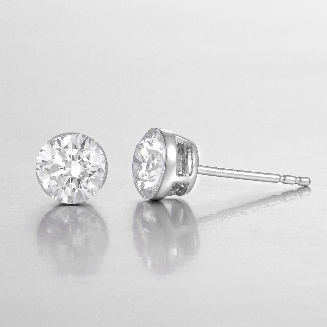 Pt950 Lab Grown Diamond Earings